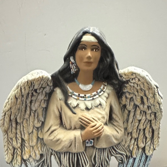 Vintage Ceramic Native American angel figurine by JM Wood 1997 - Picture 3 of 5